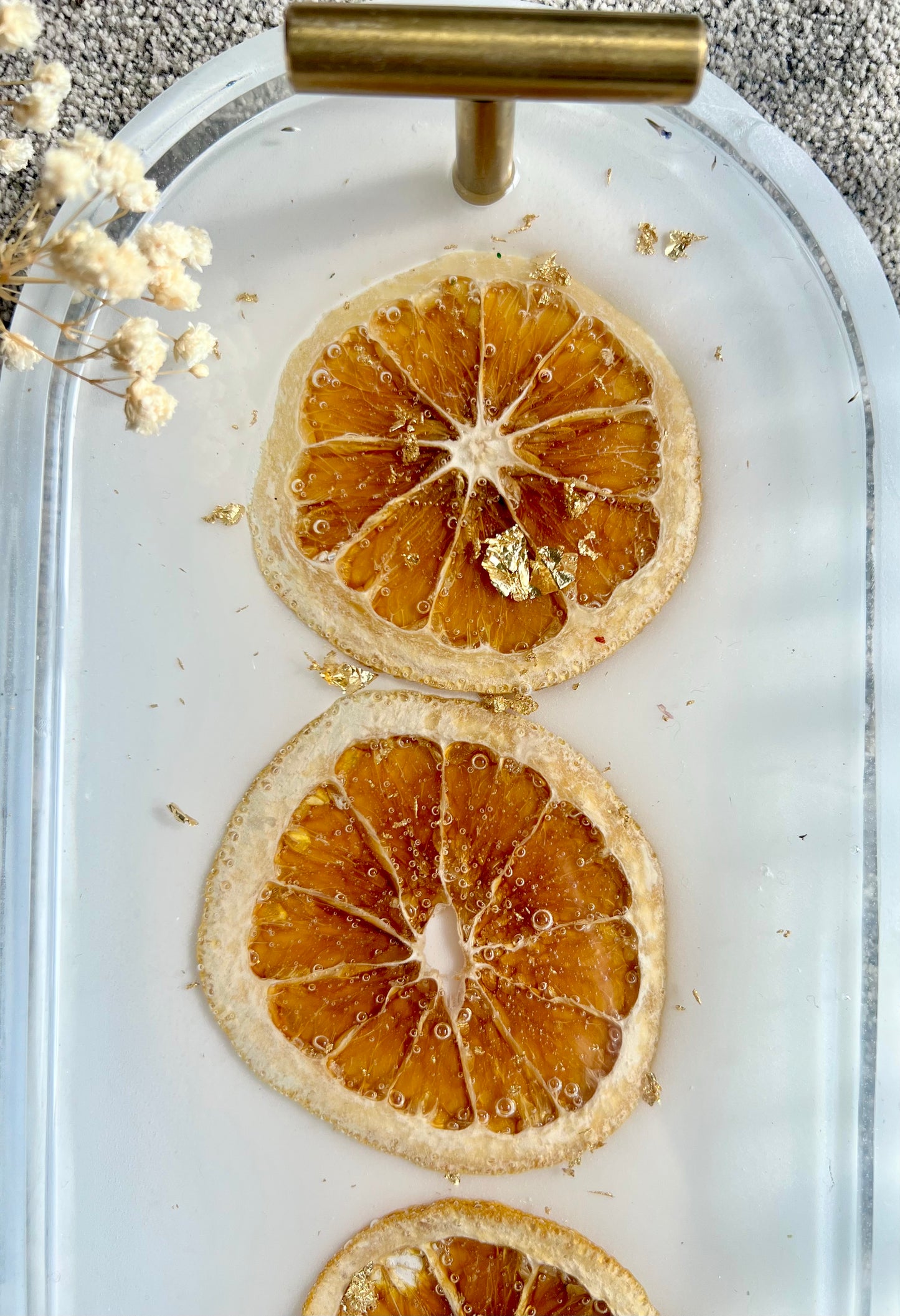 Orange Slice Decor Tray