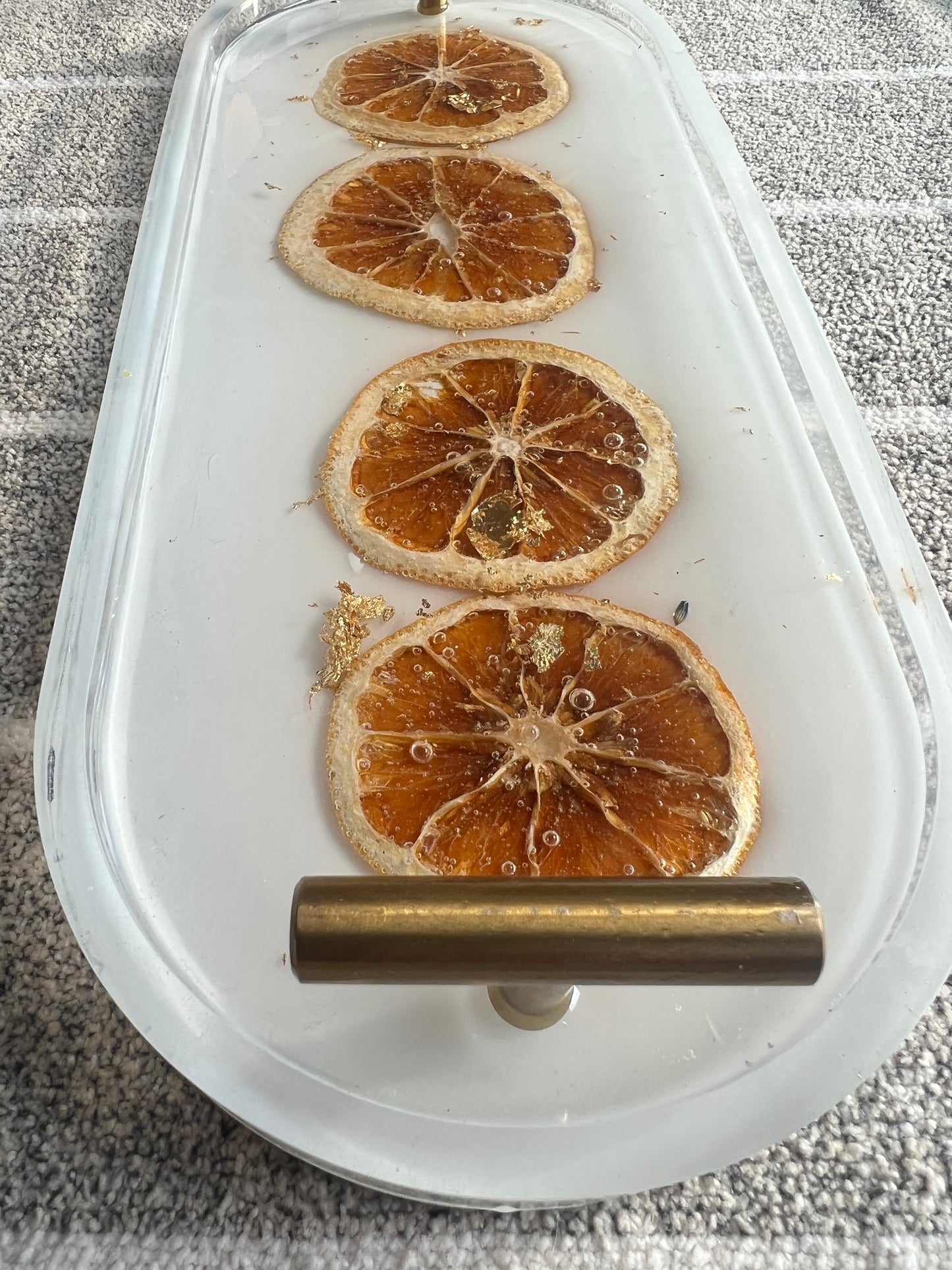 Orange Slice Decor Tray
