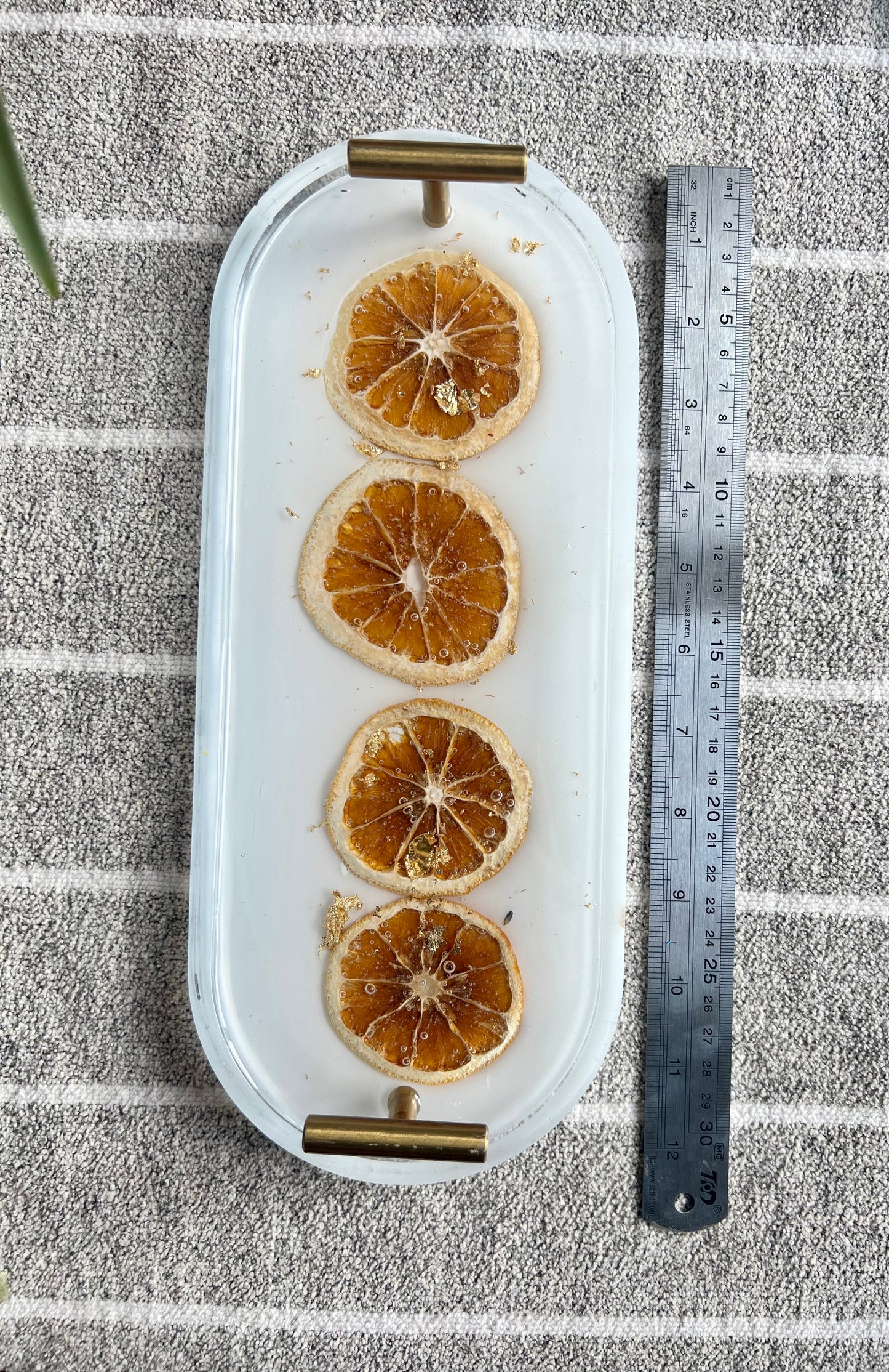 Orange Slice Decor Tray