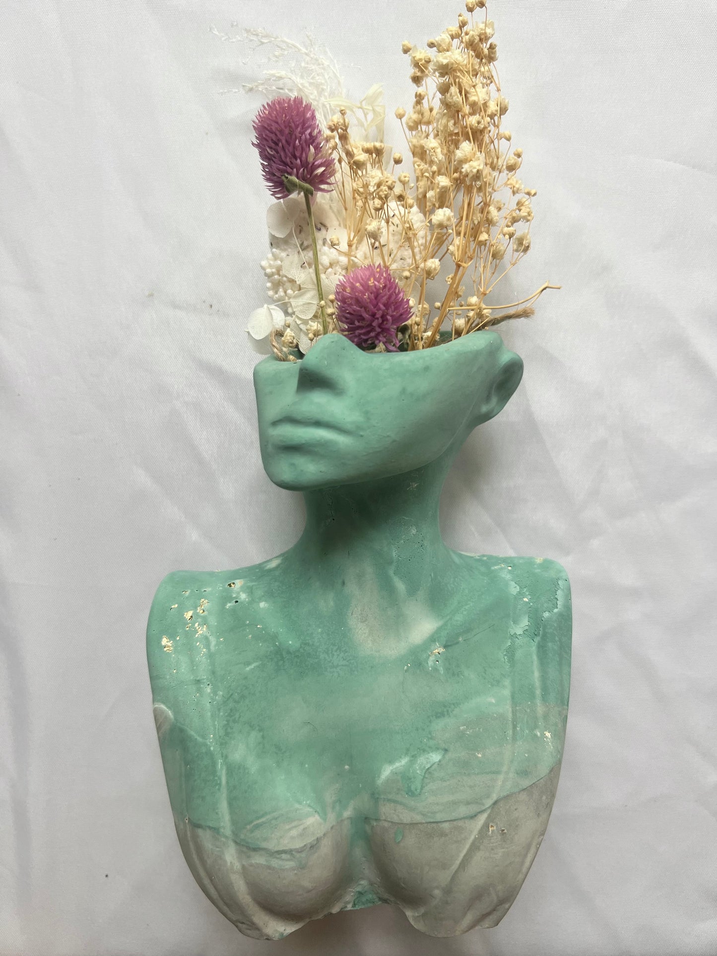Sea Green Face Vase