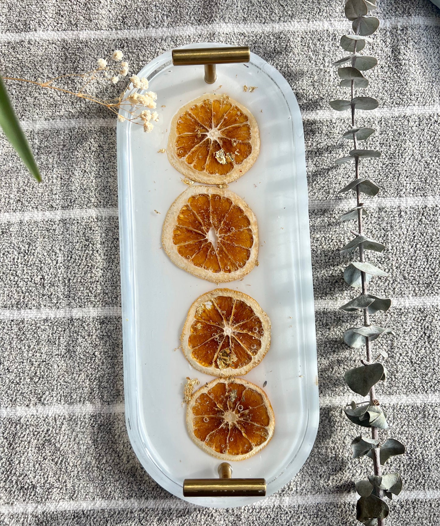 Orange Slice Decor Tray