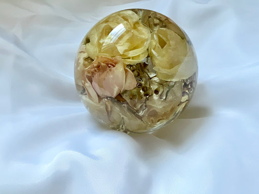 Floral Preservation Paperweight