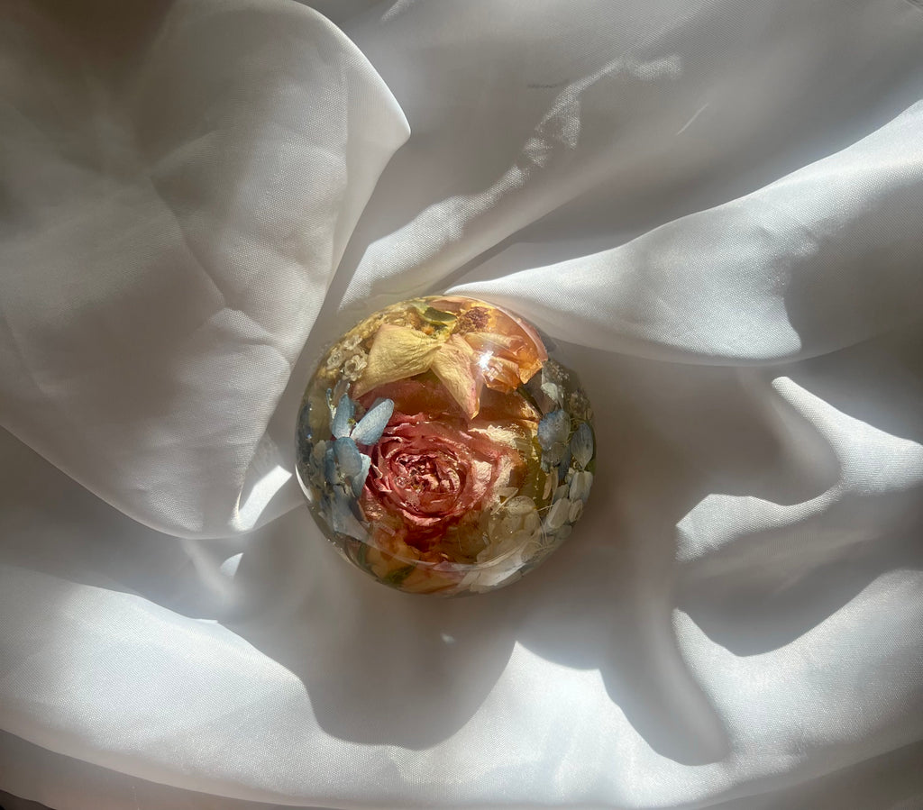 Floral Preservation Paperweight