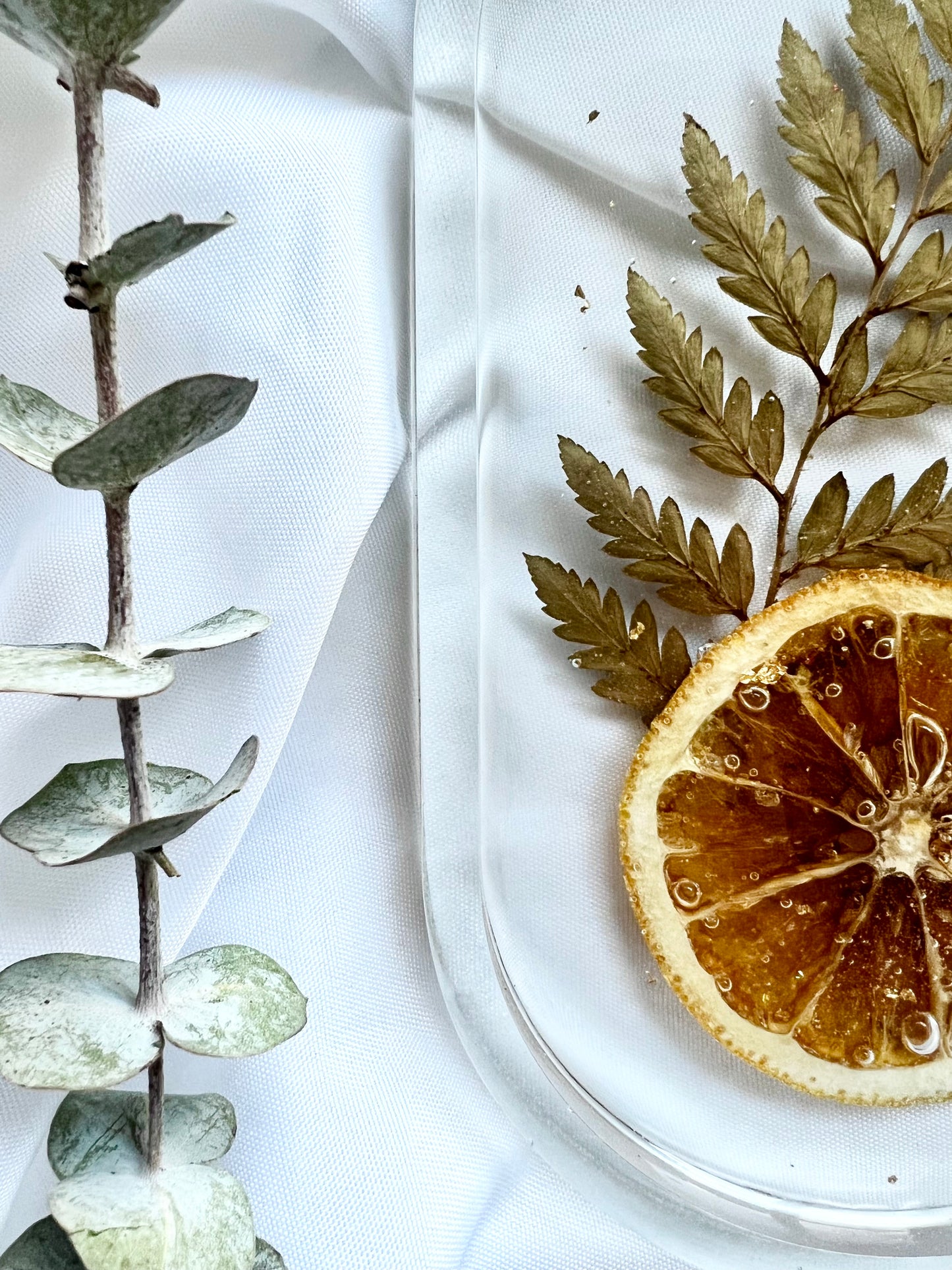 Orange Slice and Fern Trinket Tray