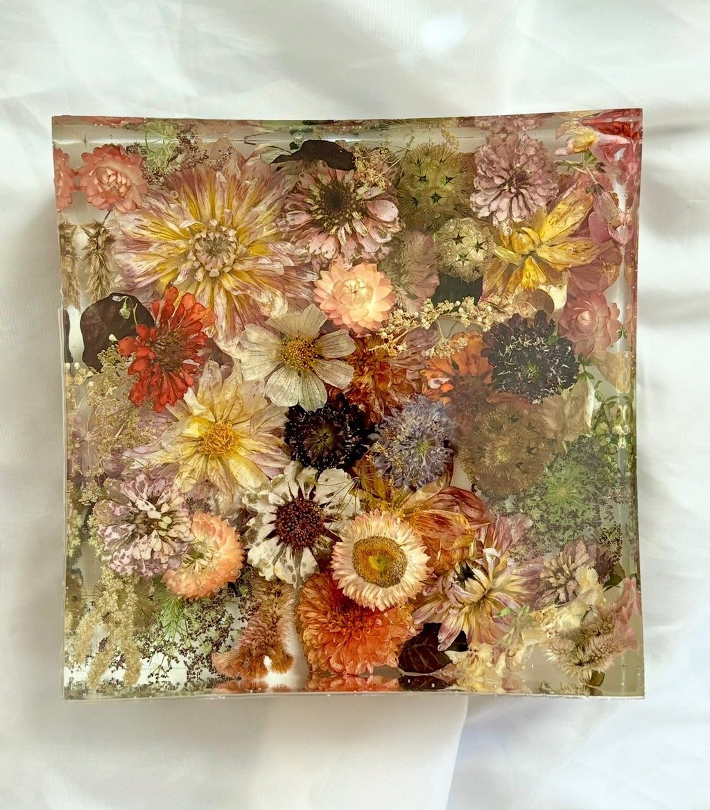 Flower Standing Block - Wedding Flower Preservation Display