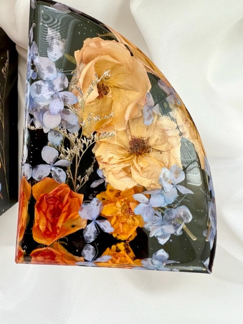Floral Preservation Bookends