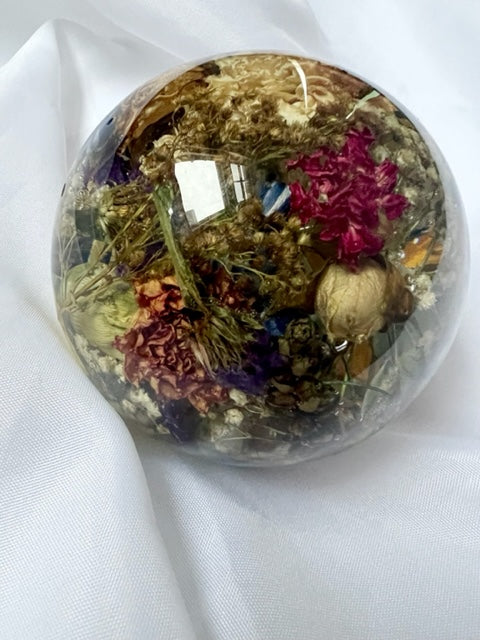 Floral Preservation Paperweight